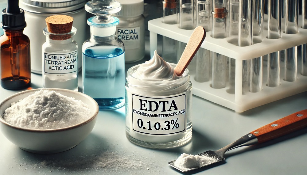 কসমেটিক পণ্যে প্রিজারভেটিভ হিসেবে EDTA (Ethylenediaminetetraacetic Acid) কত শতাংশ ব্যবহার করা হয়?: