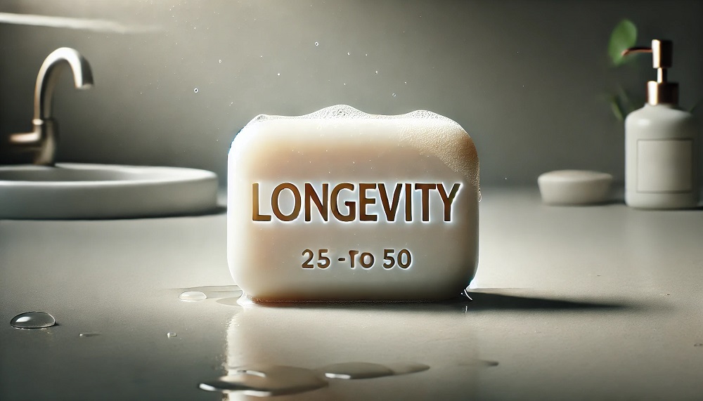 Soap Longevity: Soap is a staple in our daily hygiene routine, but we often overlook how long a bar of soap will last. The longevity of a soap is a crucial factor in determining its quality and usability. Longevity refers to how long the soap remains effective and usable without dissolving too quickly. Ideally, a soap's longevity should fall within the range of 25 to 50. In this blog, we’ll dive deep into what soap longevity means, why this range is important, and how to choose the right soap based on its longevity.
