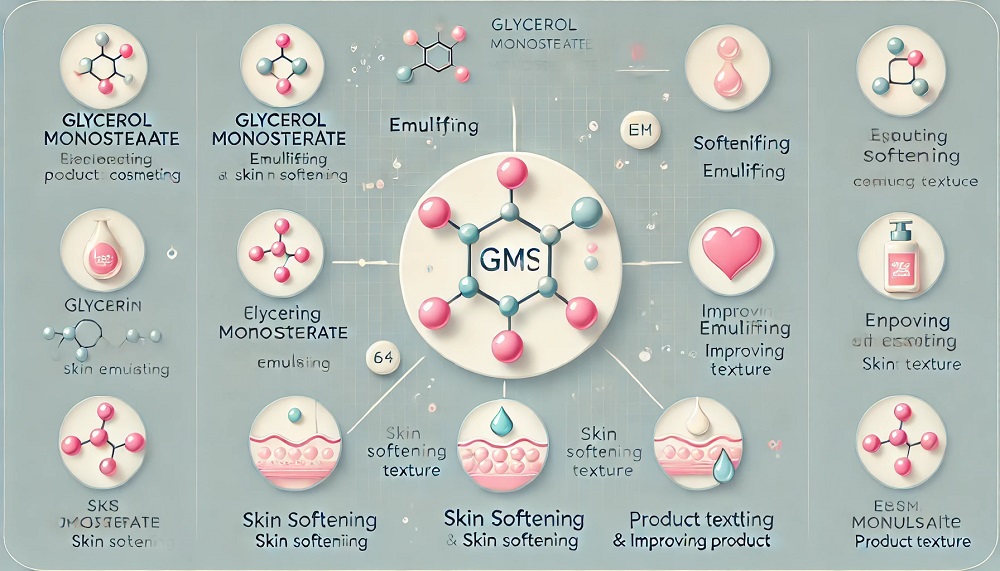 The Role of GMS (Glycerol Monostearate) in Cosmetic Products: