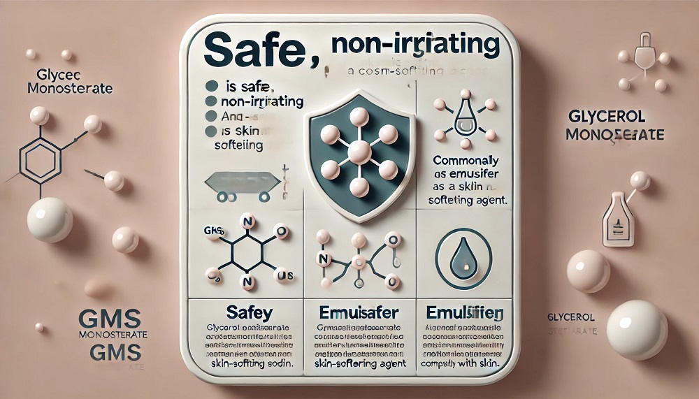 How Safe is GMS (Glycerol Monostearate) in Cosmetic Products?: