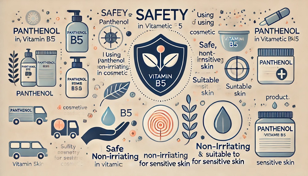 How safe is the use of Panthenol (Vitamin B5) in cosmetic products?: